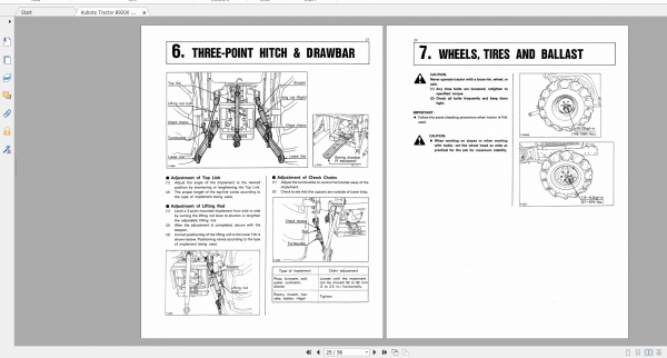 Kubota Tractor B9200 Operators Manual 3