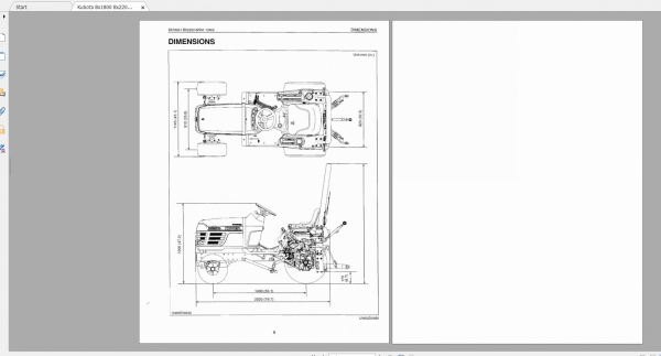 Kubota Tractor Bx1800 Bx2200 Workshop Service Manual 1