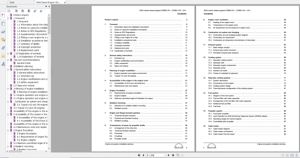 MAN Diesel Engine V8 V12 D2862 LE Installation Instruction 2