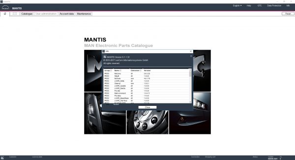MAN MANTIS v660 EPC 06.2021 Spare Parts Catalog DVD 2