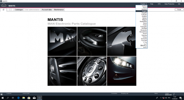 MAN MANTIS v664 EPC 08.2021 Spare Parts Catalogue DVD 3
