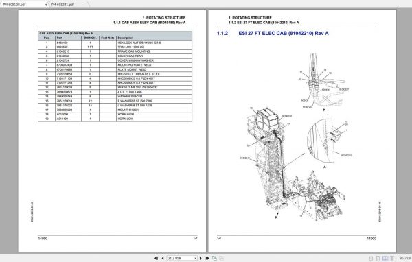 Manitowoc Crane 14000 605128 605331 Spare Parts Catalogs 2