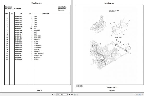 Manitowoc Cranes 12000 1 J08E VM APAC PM 09 16 14 Spare Parts Manual PDF 2
