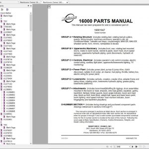 Manitowoc Cranes 16000 16001033 16001047 Spare Parts Catalog 1