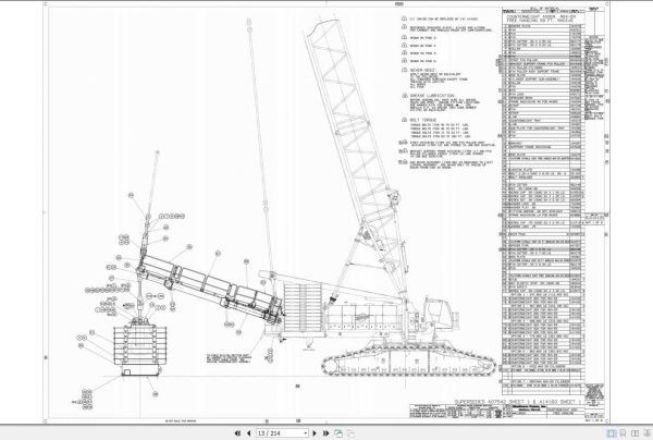 Manitowoc Cranes 18000 21000 MAX-ER 21003089 Spare Parts Manual PDF