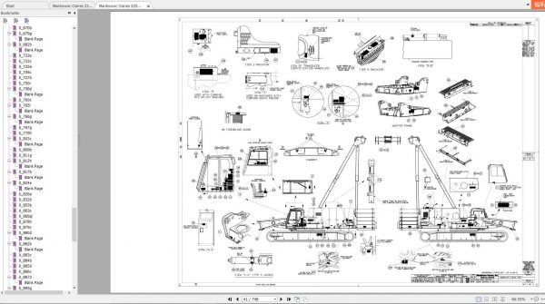 Manitowoc Cranes 2250 2251215 2251335 Spare Parts Catalog 3