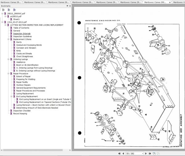Manitowoc Cranes 2900WC Spare Parts Manual PDF 2
