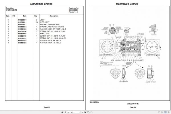 Manitowoc Cranes 4411 Spare Parts Catalog 2