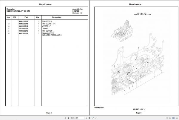 Manitowoc Cranes 8500E 1 J08E UV PM 08 05 15 Spare Parts Manual PDF 2