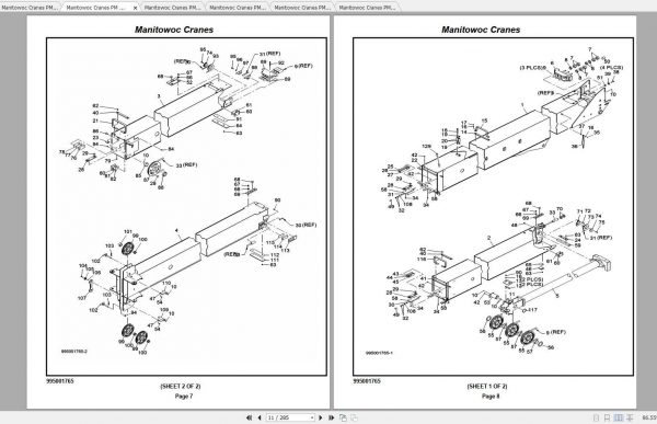Manitowoc Cranes 900ASM Spare Parts Manual PDF 2