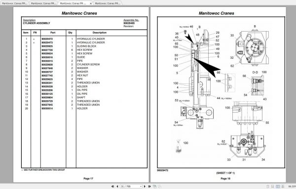 Manitowoc Cranes GHC130 Spare Parts Manuals 2