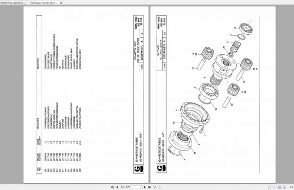 Manitowoc Cranes Grove GMK 4080 3011057 19970801 Spare Parts Catalog 3