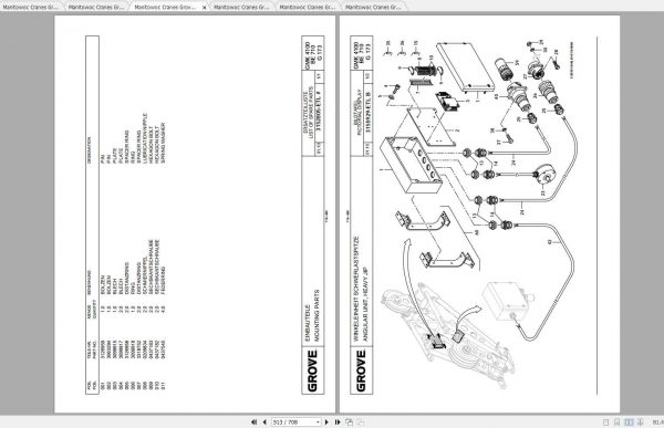 Manitowoc Cranes Grove GMK 4100 3179605 20111201 Spare Parts Catalog 3