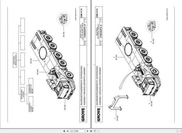 Manitowoc Cranes Grove GMK 5110 1 3133544 20100301 Spare Parts Catalog 2