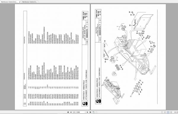 Manitowoc Cranes Grove GMK 5130 3007970 19981201 Spare Parts Catalog 2