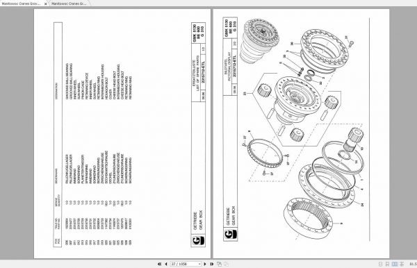 Manitowoc Cranes Grove GMK 5130 3007970 19981201 Spare Parts Catalog 3