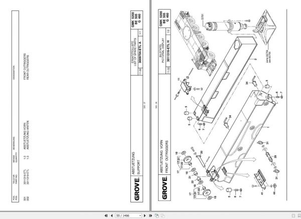 Manitowoc Cranes Grove GMK 5200 3063801 20021101 Spare Parts Catalog 3