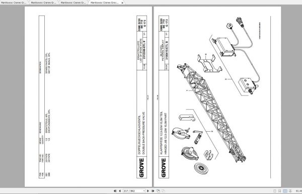 Manitowoc Cranes Grove GMK 5220 3172300 20090401 Spare Parts Catalog 3