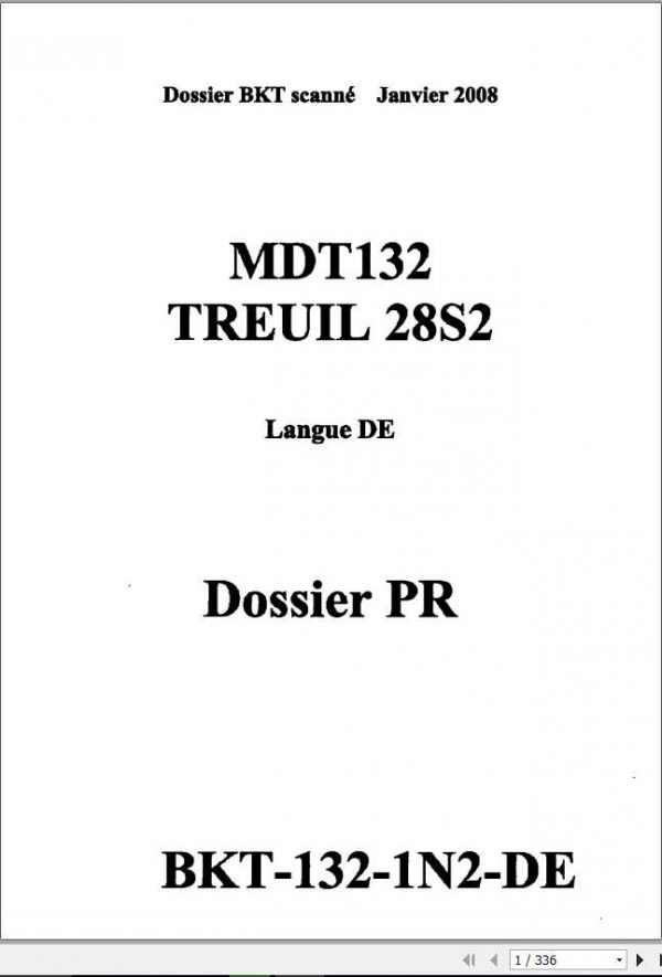 Manitowoc Cranes MDT 132 28S2 BKT 132 1N2 DE Spare Parts Manual PDF 1