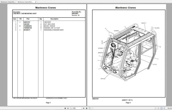 Manitowoc Cranes MLC100 1 Spare Parts Manual PDF 2