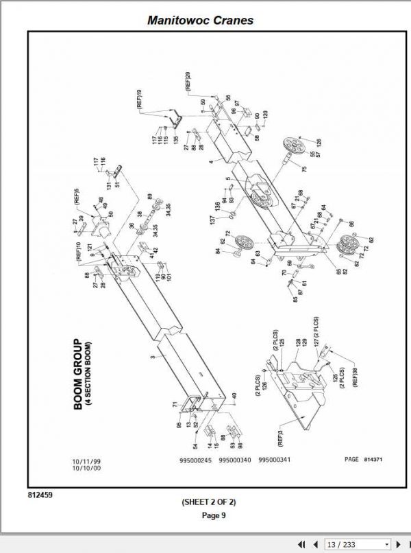 Manitowoc Cranes PM 2053 000 600C Spare Parts Manual PDF 2