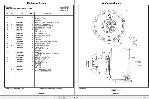 Manitowoc Cranes PM 220216 TMS870 000 PARTS Spare Parts Manual PDF 2