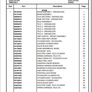 Manitowoc Cranes PM 236062 003 TMS9100 2 Spare Parts Manual PDF 1
