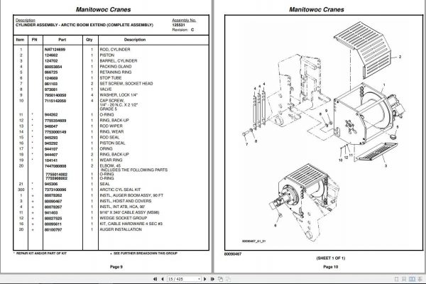 Manitowoc Cranes PM 301252 002 990A Spare Parts Manual PDF 2