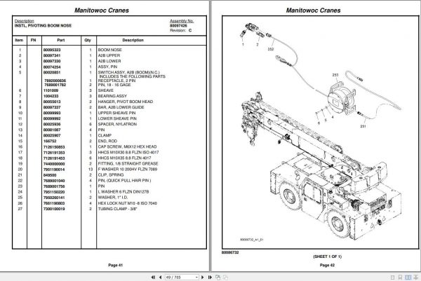 Manitowoc Cranes PM 322623 000 GCD15 Spare Parts Manual PDF 2