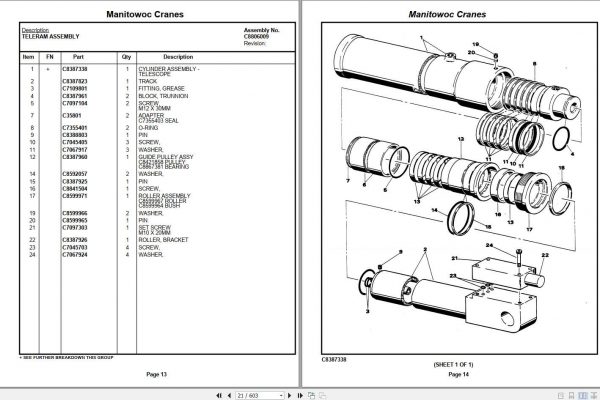 Manitowoc Cranes PM 45239 000 AT528 Spare Parts Manual PDF 2