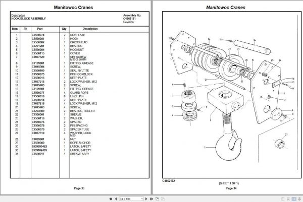 Manitowoc Cranes PM 45239 000 AT528 Spare Parts Manual PDF 3