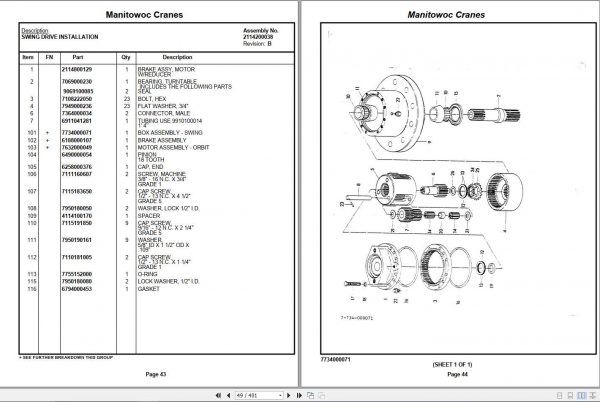 Manitowoc Cranes PM 48826 002 IND24 Spare Parts Manual PDF 2