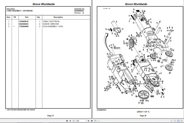Manitowoc Cranes PM 66424 002 RT518 Spare Parts Manual PDF 2