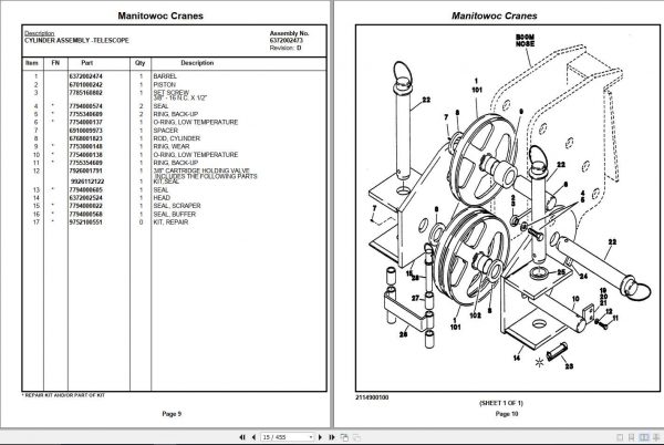 Manitowoc Cranes PM 70451 000 AP308 Spare Parts Manual PDF 2