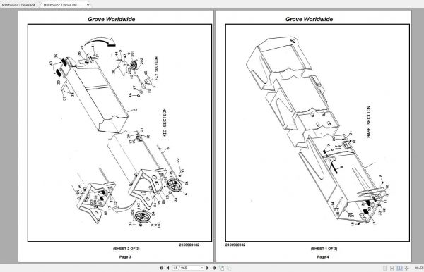 Manitowoc Cranes RT528C Spare Parts Manual PDF 2