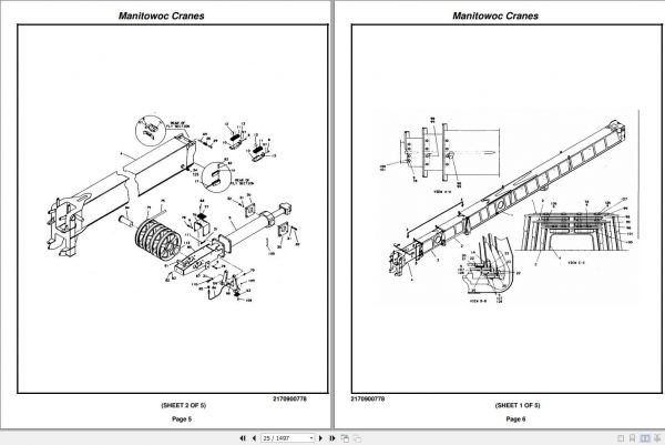 Manitowoc Cranes TMS700B Spare Parts Manual PDF 2