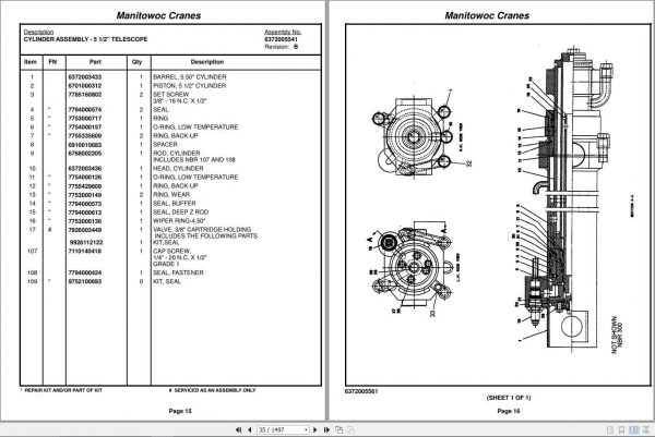 Manitowoc Cranes TMS700B Spare Parts Manual PDF 3