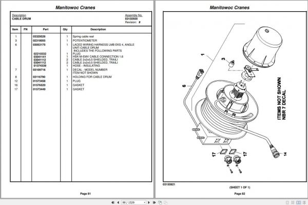 Manitowoc Cranes TMS9000E13 PM 234603 001 Spare Parts Manual PDF 2