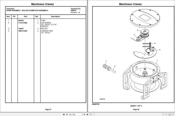 Manitowoc Cranes YB4411 Spare Parts Catalog 2