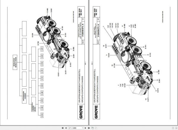 Manitowoc Grove Crane GMK 3050 1 3129653 20070201 Spare Parts Catalog 2