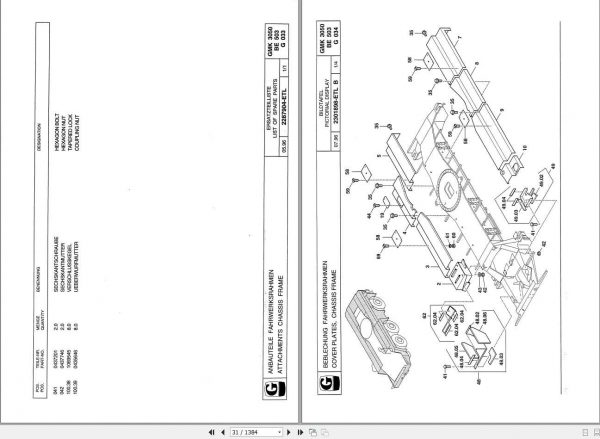 Manitowoc Grove Crane GMK 3050 3004313 19971001 Spare Parts Catalog 3