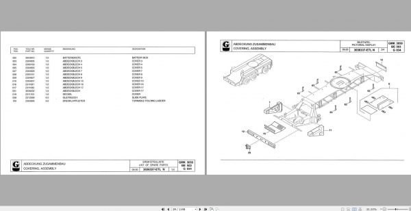 Manitowoc Grove Crane GMK 3050 3036305 20000901 Spare Parts Catalog 3