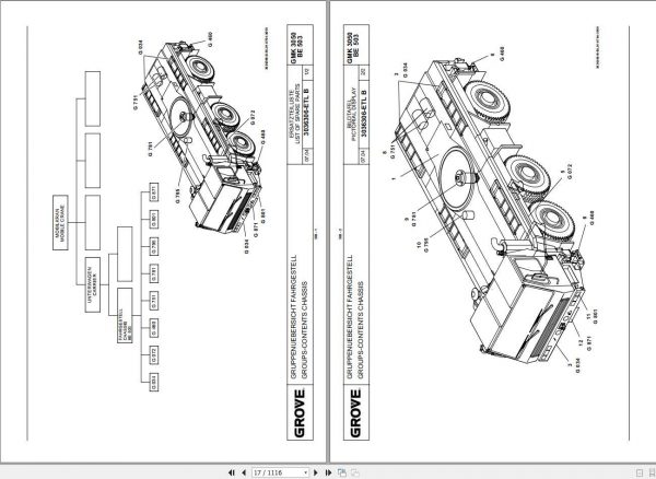 Manitowoc Grove Crane GMK 3050 3065695 20040701 Spare Parts Catalog 2