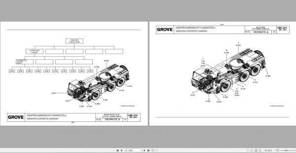 Manitowoc Grove Crane GMK 3055 3099827 20041001 Spare Parts Catalog 2