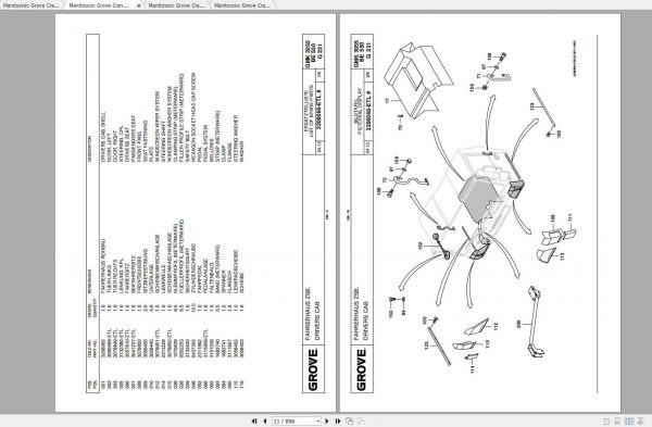 Manitowoc Grove Crane GMK 3055 3202005T 20120801 Spare Parts Catalog 2