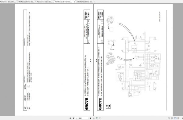 Manitowoc Grove Crane GMK 3060I 4160567BN 20160201 Spare Parts Catalog 3