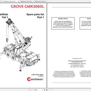 Manitowoc Grove Crane GMK 3060L 4251103C 20191001 Spare Parts Catalog 1