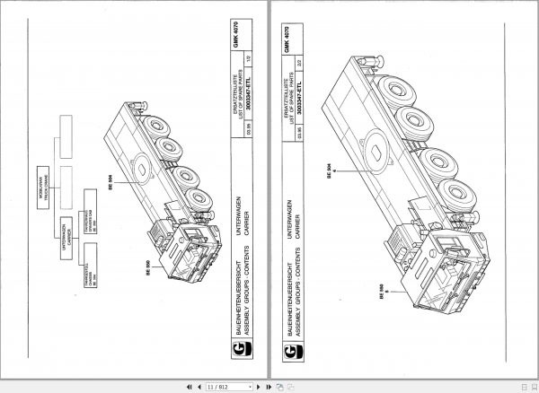 Manitowoc Grove Crane GMK 4070 3003346 19960501 Spare Parts Catalog 2