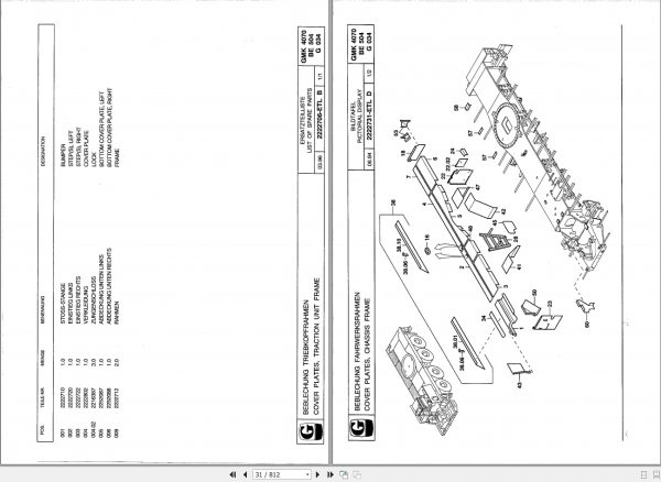 Manitowoc Grove Crane GMK 4070 3003346 19960501 Spare Parts Catalog 3