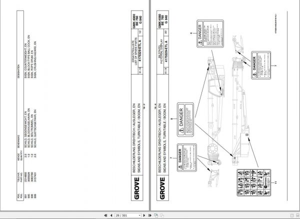 Manitowoc Grove Crane GMK 4080 2 4090 3216701 20171201 Land Specific Options Spare Parts Catalog 2